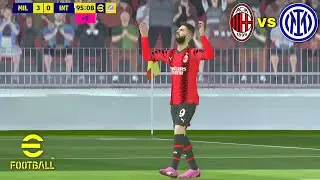 Milan Derby Madness: AC vs Inter [English Commentary] eFootball Gameplay