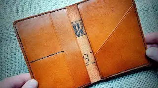 Making a leather document case with your own hands. Free pattern for leather doc holder
