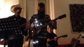 Stella Burns and Jester at work - Kicking bird (Woven Hand cover)