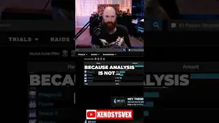Why you don't want to use XIV analysis