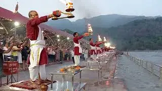 Live Ganga Aarti Triveni Ghat Rishikesh 29/06/2024