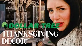 DOLLAR TREE THANKSGIVING DECORATIONS - HOW TO CREATE AN ELEGANT TABLESCAPE ON A BUDGET!