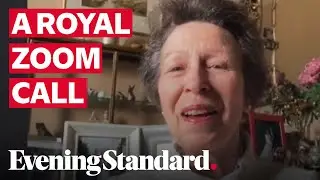 A Royal tutorial: Princess Anne teaches The Queen how to use Zoom in behind-the-scenes clip