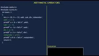 6.  ARITHMETIC OPERATORS IN C
