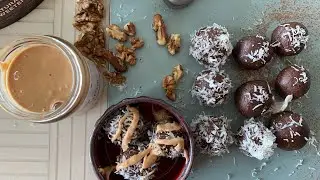 1minute|4 ingredient Walnut Energy Balls|Healthy & Quick recipe| Sugarless Snack idea |FitNut Butter