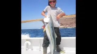 Fishing yellowtail with Gavin on the Mission Belle - 5/16/15