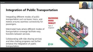 PROMOTION AND INTEGRATION OF PUBLIC TRANSPORTATION AND PROMOTION OF NON- MOTORIZED TRANSPORTATION