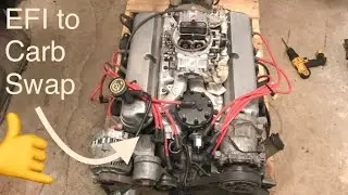Carb Swapped 89 Roller 5.0 On My Redneck Run Stand - Dirt Cheap Ignition System