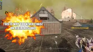 Hilarious double kill on Rebirth Island -This is how you set a trap with a Napalm Strike on COD #cod