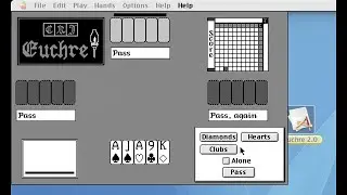 Apple Macintosh Longplay - Euchre (1987) Christopher Jones