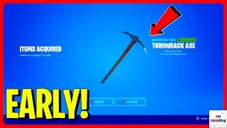 How to get OG DEFAULT PICKAXE EARLY in Fortnite! (FREE Season 1 Throwback Axe)