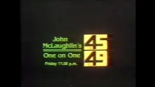 WNEO WEAO John McLaughlin's One On One Id 1986