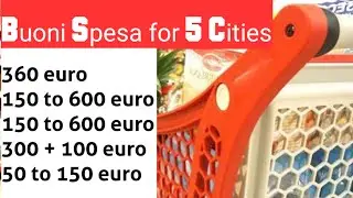 Buoni spesa per 5 provincia da 50&euro; a 600 euro