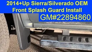 Установка переднего брызговика Sierra/Silverado 2014+