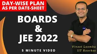 JEE Main 2022 & Boards 2022 | Day-wise Plan & Strategy