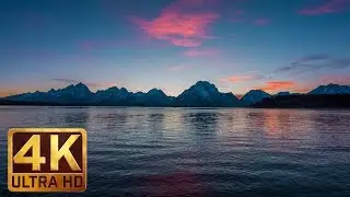 Jackson Lake and Snow-Capped Teton Mountains - 2 HRS Nature Relaxation Video in 4K -  Part 2