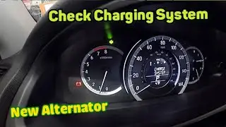 Check charging system Honda Accord with  new alternator part 1 of 2
