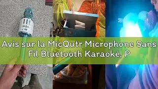 Avis sur la MicQutr Microphone Sans Fil Bluetooth Karaok&eacute;, Portable Karaok&eacute; Micro Haut-Parleur Avec