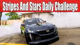 Forza Horizon 5 Stripes And Stars Daily Challenge Earn 3 Burnout Skills in any Cadillac