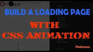 Build Loading page with CSS Animation | CSS animation tutorial | loading button | CSS tutorial