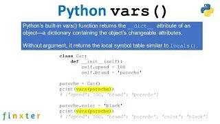 Python vars() Function