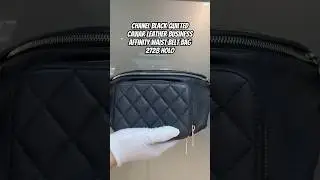 Black Quilted Caviar Leather Business Affinity Waist Belt Bag#chanel#bag#chanelbag #singapore#luxury