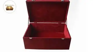 Velvet Lined Trunk Box | Wooden Storage Box | Premium Box