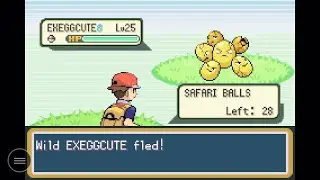 Pok&eacute;mon Leaf Green safari zone shiny fail