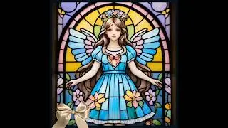 Creative ideas for stained glass windows #style #interiordesign #girl #angel #kawaii #moda #teen #ai