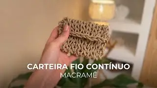 Oficina Carteira Macram&ecirc; (tric&ocirc; de m&atilde;o) Macram&ecirc; | Mega Artesanal