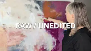 Raw Unedited ASMR Painting | Processing Grief Through Art
