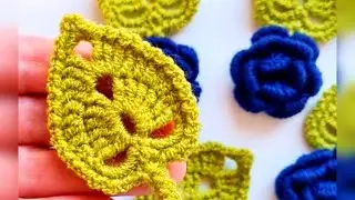 Crochet a leaf 🍃 🍃#crochetpatterns #creativecrochet