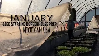 Seed Starting and Greenhouse Prep | January 2026 | Beaverton, Michigan USA 
