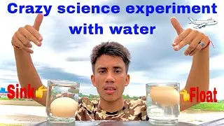 Increasing water density! Egg is float on water because of up thrust applyed by water density 😨😨