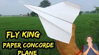 How to make paper Concorde fighter jet making very simple/#paperplane#viral