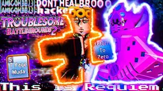GIORNO MONTAGE + DESTROYED RANKED! | Troublesome Battlegrounds 2 | Roblox | TB 2 | JoJo |