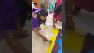 🏆 winning Rangoli for Pongal Celebration at office #rangoli #pongal #theme #office #celebration