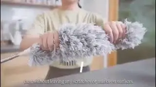 Effortless Ceiling Fan Cleaning with a Microfiber Duster