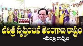 చరిత్ర సృష్టించిన తెలంగాణ రాష్ట్రం - మంత్రి కొప్పుల | Haritha Haram Program | @tejanewstelugu