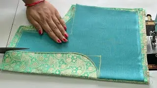 Blouse Designs | Super Blouse Back Neck Designs | Cutting And Stitching Back Neck Blouse Design