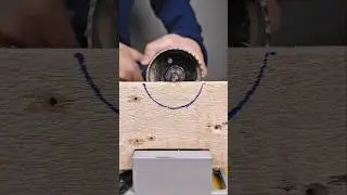 How to Make a Half Circle Cut with a Hole Saw