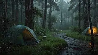 🌧️⛺🌧️ Tent Rain Sounds 🌧️⛺🌧️ - Soothing Raindrops Sounds To Help Sleep, Study, Relax and Meditate.