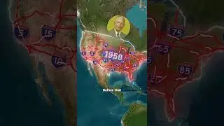 American Interstate Highway System and how it works. #shorts