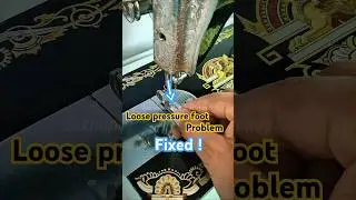 Loose pressure foot problem fixed! #sewingmachinerepair #sewingmachinetips #sewingtips #sewing