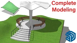 Picnic Shelter Modeling in SketchUp