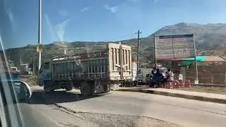 Scenic views on the road from Cuzco to Chinchero, Peru (May 2022)