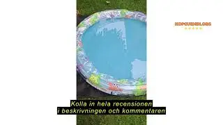 Produktrecension av Bestway plaskdamm med havstema | Uppbl&aring;sbar pool f&ouml;r barn, simbass&auml;ng, enkel ins