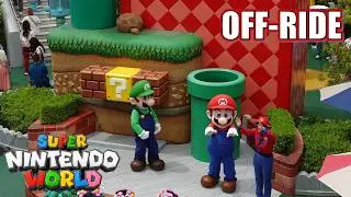 Super Nintendo World Off-Ride Footage (60FPS), Universal Studios Japan | Non-Copyright