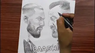Baaghi 4 Movie Drawing |Tiger Shroff and Sanjay Dutt Poster Drawing 