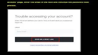 How to Reset the Hulu Password